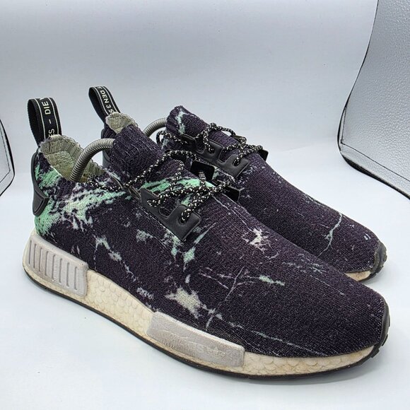 adidas NMD_R1 Primeknit 2018 Mint Marble Mens Size 9 Athletic Shoes Walking Run - Picture 1 of 13